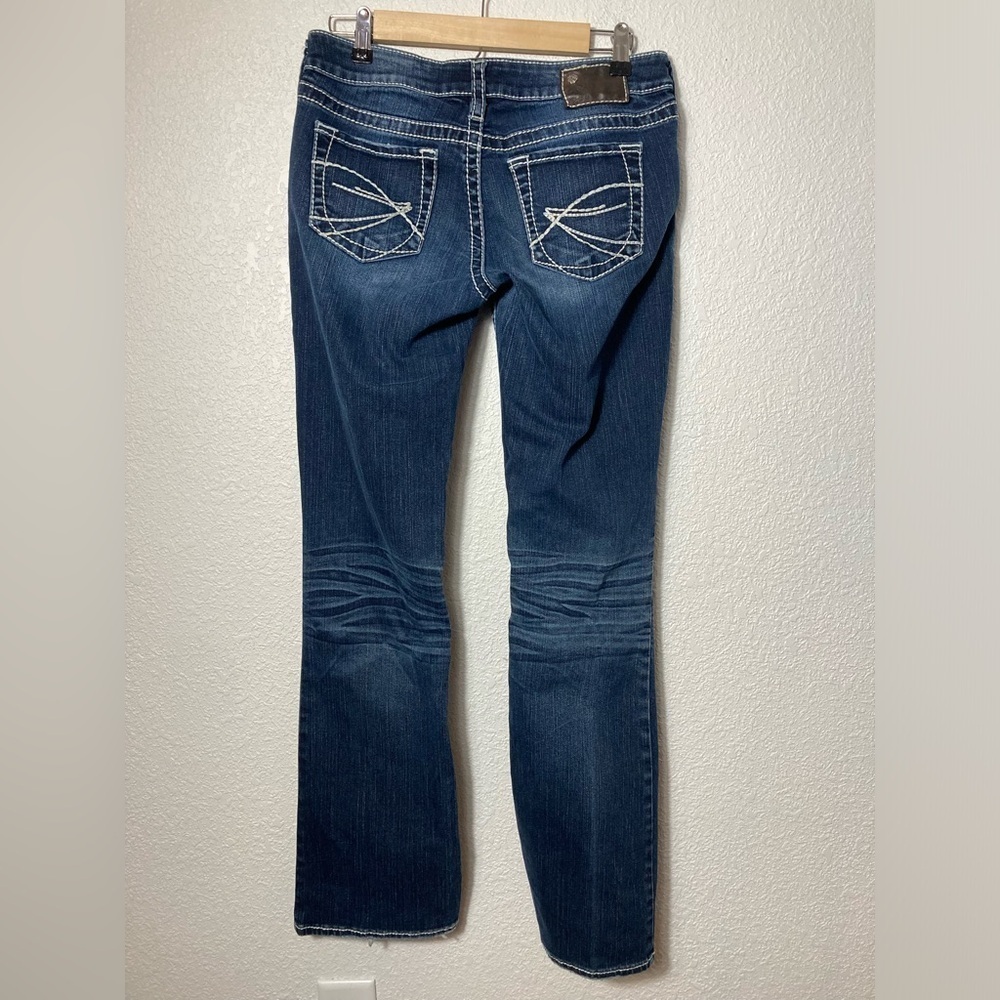 Silver Aiko Bootcut jeans W29 L33 heavy stitching embellished